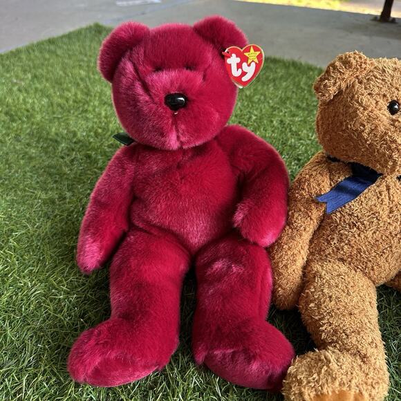 Ty Beanie Baby Buddy Plush Lot Of 6 Chubby 2 Fuzz‎ Cranberry Employee - Picture 8 of 16